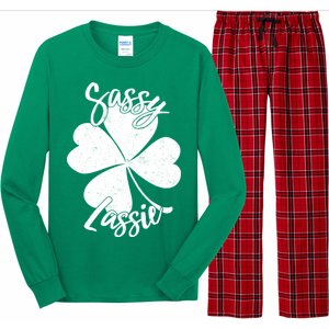 Sassy Lassie Irish Clover St. Patrick's Day Long Sleeve Pajama Set