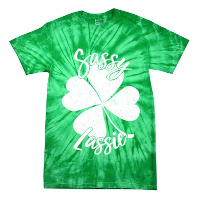 Sassy Lassie Irish Clover St. Patrick's Day Tie-Dye T-Shirt