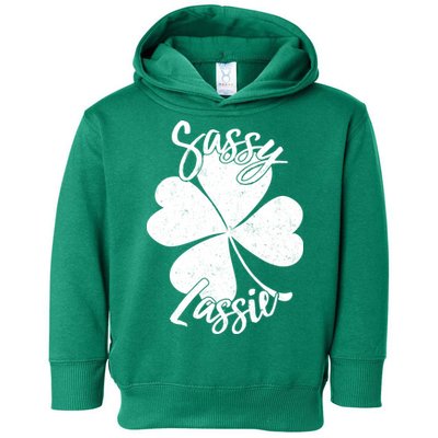 Sassy Lassie Irish Clover St. Patrick's Day Toddler Hoodie