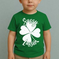 Sassy Lassie Irish Clover St. Patrick's Day Toddler T-Shirt