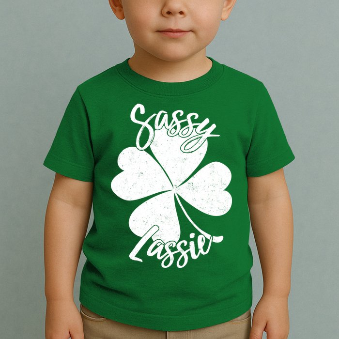 Sassy Lassie Irish Clover St. Patrick's Day Toddler T-Shirt