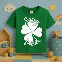 Sassy Lassie Irish Clover St. Patrick's Day Toddler T-Shirt