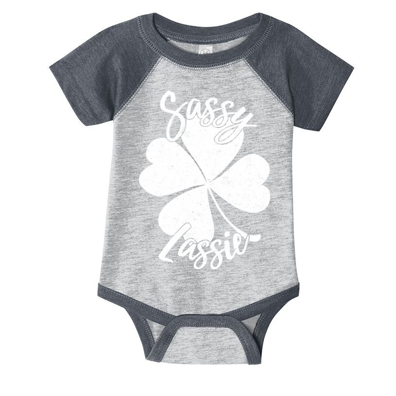 Sassy Lassie Irish Clover St. Patrick's Day Infant Baby Jersey Bodysuit