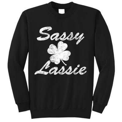 Sassy Lassy Irish Clover St. Patricks Day Sweatshirt