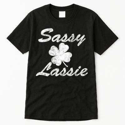 Sassy Lassy Irish Clover St. Patricks Day Tall T-Shirt