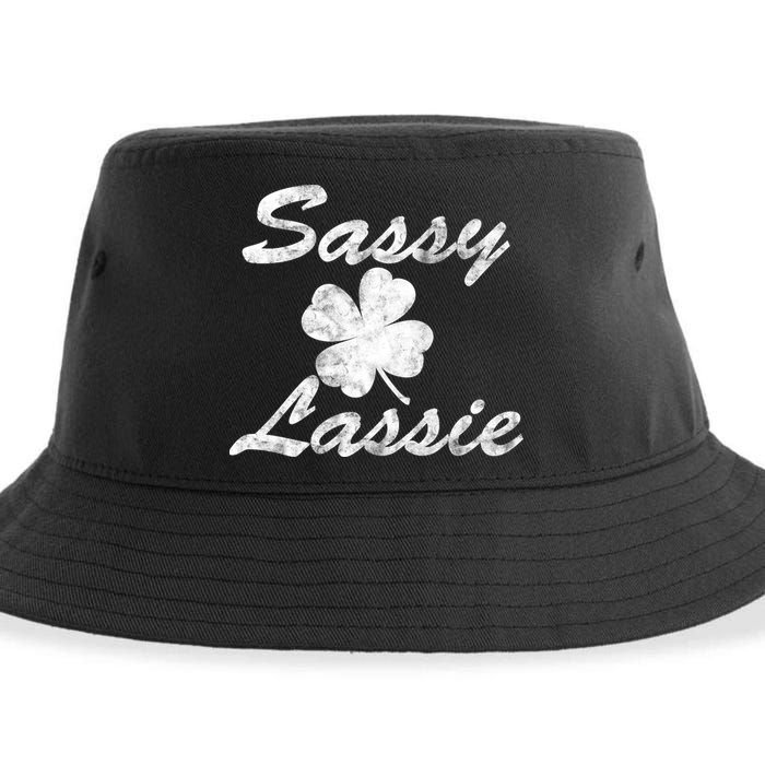 Sassy Lassy Irish Clover St. Patricks Day Sustainable Bucket Hat