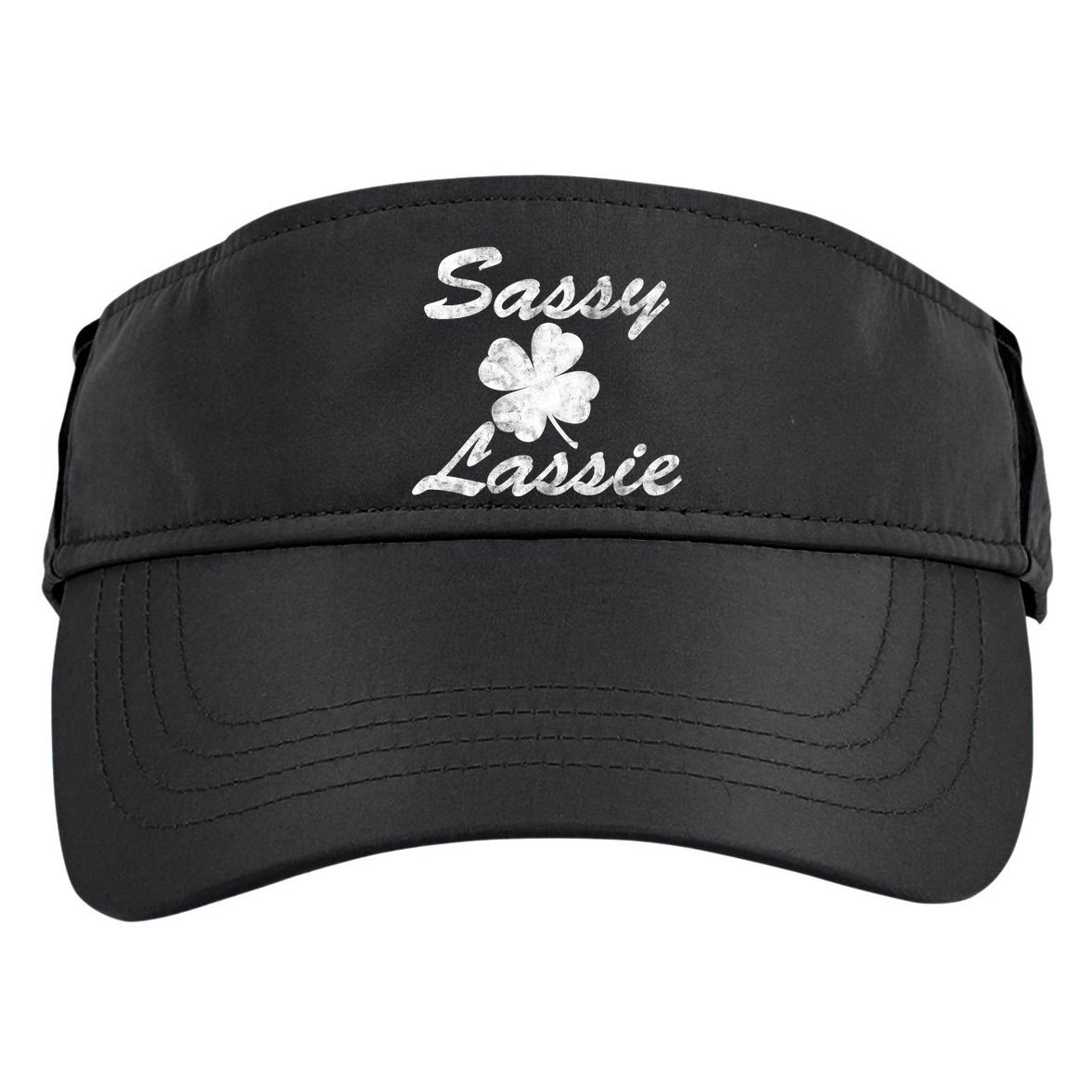 Sassy Lassy Irish Clover St. Patricks Day Adult Drive Performance Visor