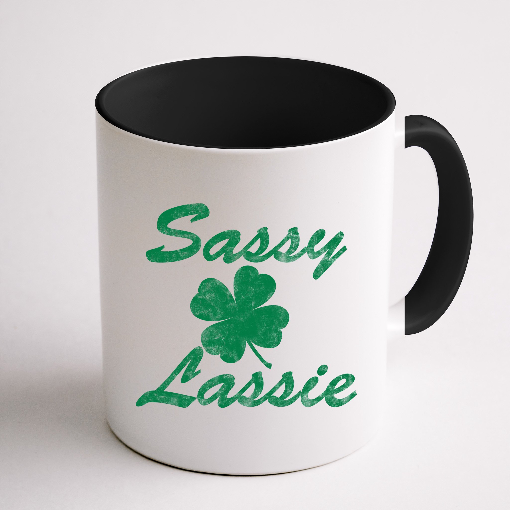 Sassy Lassy Irish Clover St. Patricks Day Mug