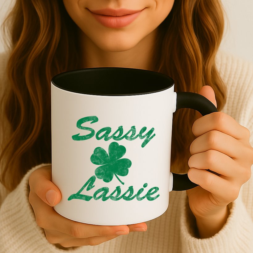 Sassy Lassy Irish Clover St. Patricks Day Mug