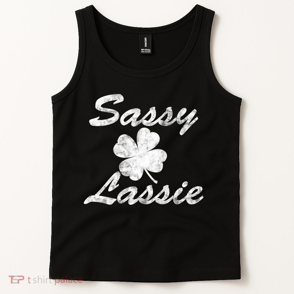 Sassy Lassy Irish Clover St. Patricks Day Tank Top