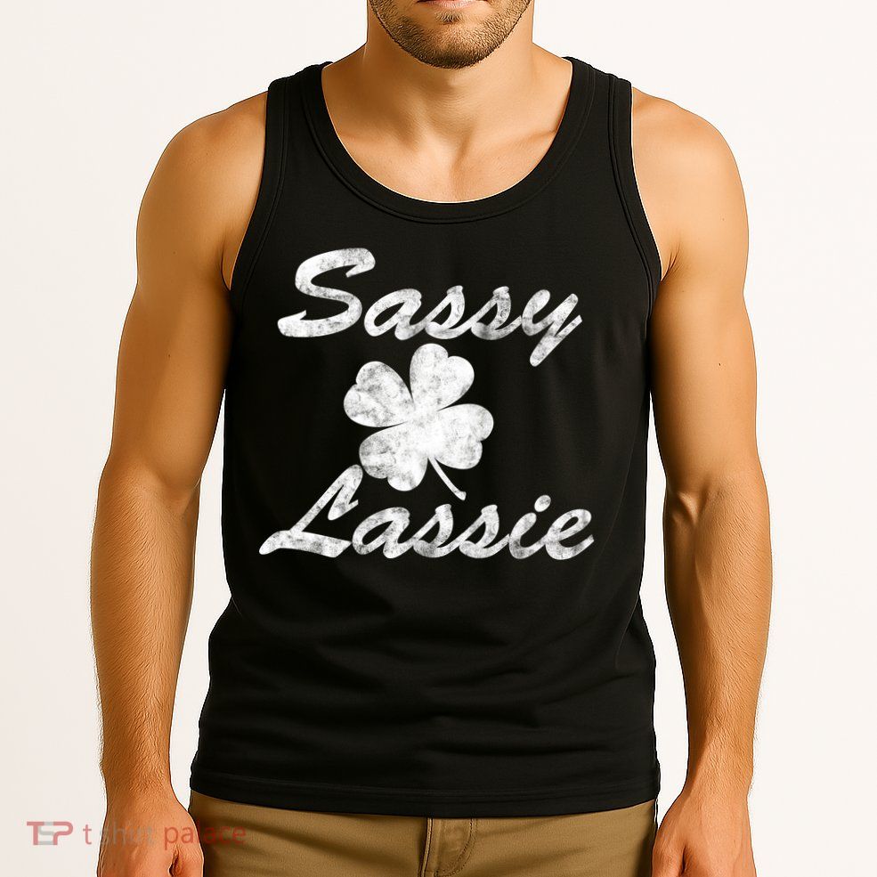 Sassy Lassy Irish Clover St. Patricks Day Tank Top