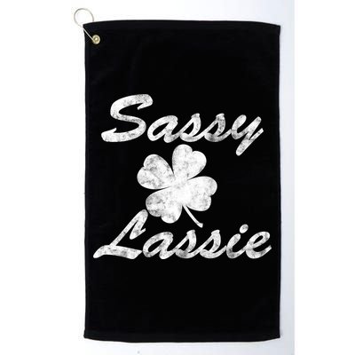 Sassy Lassy Irish Clover St. Patricks Day Golf Towel