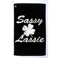 Sassy Lassy Irish Clover St. Patricks Day Golf Towel
