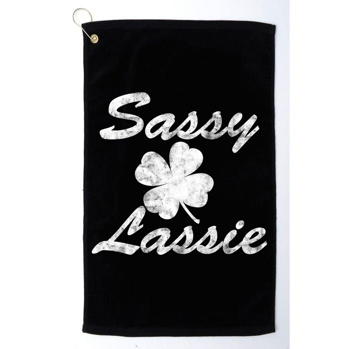 Sassy Lassy Irish Clover St. Patricks Day Golf Towel