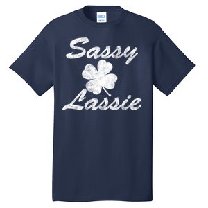 Sassy Lassy Irish Clover St. Patricks Day Tall T-Shirt