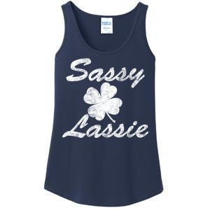 Sassy Lassy Irish Clover St. Patricks Day Ladies Essential Tank