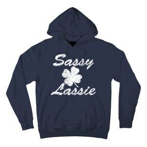 Sassy Lassy Irish Clover St. Patricks Day Tall Hoodie