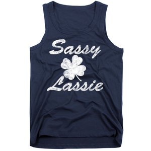 Sassy Lassy Irish Clover St. Patricks Day Tank Top