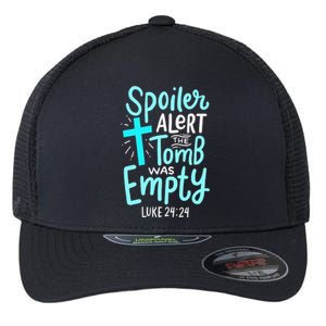 Spoiler Alert Tomb Was Empty Easter Religious Christian Gift Flexfit Unipanel Trucker Cap