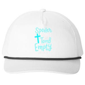 Spoiler Alert Tomb Was Empty Easter Religious Christian Gift Snapback Five-Panel Rope Hat