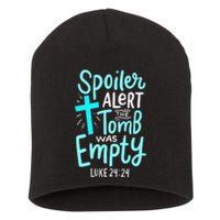 Spoiler Alert Tomb Was Empty Easter Religious Christian Gift Short Acrylic Beanie