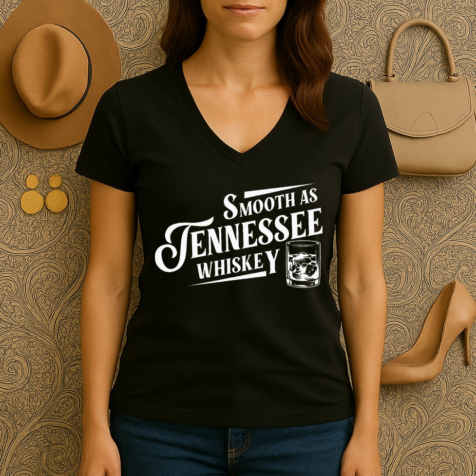 Smooth As Tennessee Whiskey Women's V-Neck T-Shirt