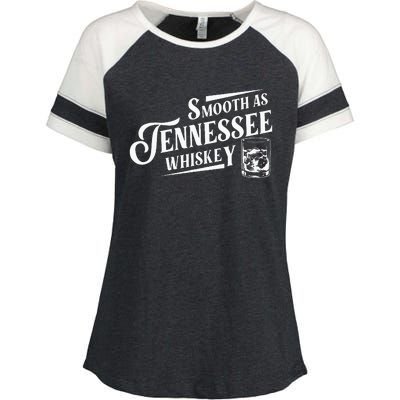 Smooth As Tennessee Whiskey Enza Ladies Jersey Colorblock Tee