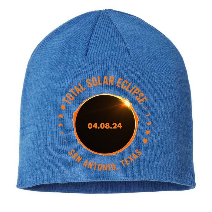 San Antonio Texas State Solar Eclipse 2024 Sustainable Beanie