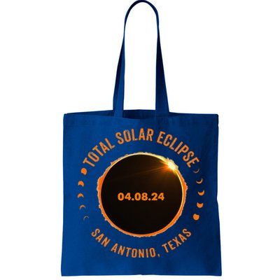 San Antonio Texas State Solar Eclipse 2024 Tote Bag