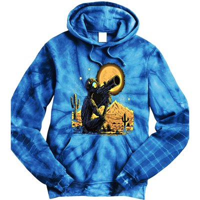 Space Alien Telescope Planets Astronomy Space Meaningful Gift Tie Dye Hoodie