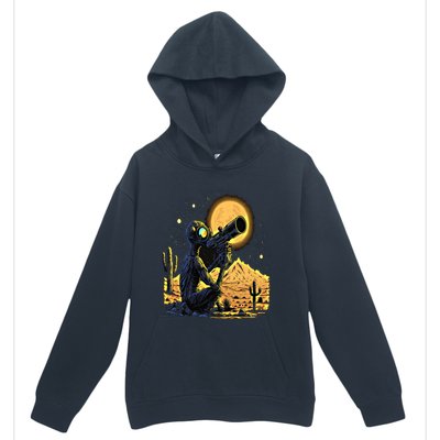 Space Alien Telescope Planets Astronomy Space Meaningful Gift Urban Pullover Hoodie