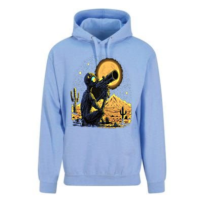 Space Alien Telescope Planets Astronomy Space Meaningful Gift Unisex Surf Hoodie