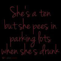 Shes A Ten But She Pees In Parking Lots When Shes Drunk Mesh Reversible Basketball Jersey Tank