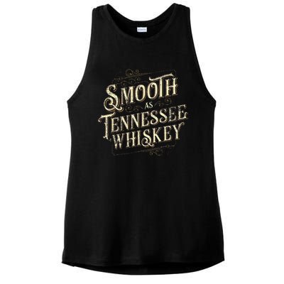 Smooth As Tennessee Whiskey Country Ladies PosiCharge Tri-Blend Wicking Tank