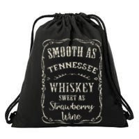 Smooth As Tennessee Whiskey Funny Humour Vacation Drawstring Bag