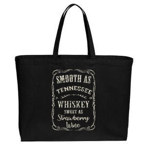 Smooth As Tennessee Whiskey Funny Humour Vacation Cotton Canvas Jumbo Tote