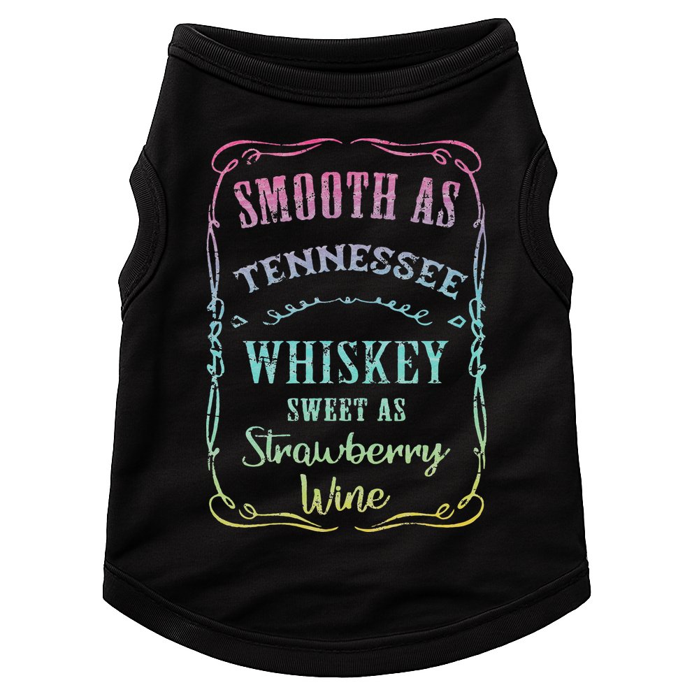 Smooth as Tennessee Whiskey Funny Humour Tee Vacation Doggie Tank