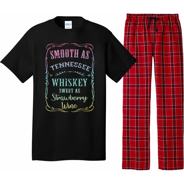 Smooth as Tennessee Whiskey Funny Humour Tee Vacation Pajama Set