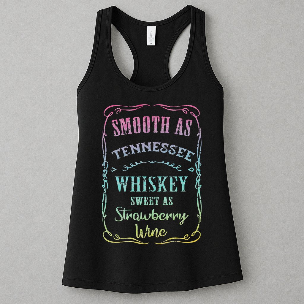 Smooth as Tennessee Whiskey Funny Humour Tee Vacation Womens Tank Top