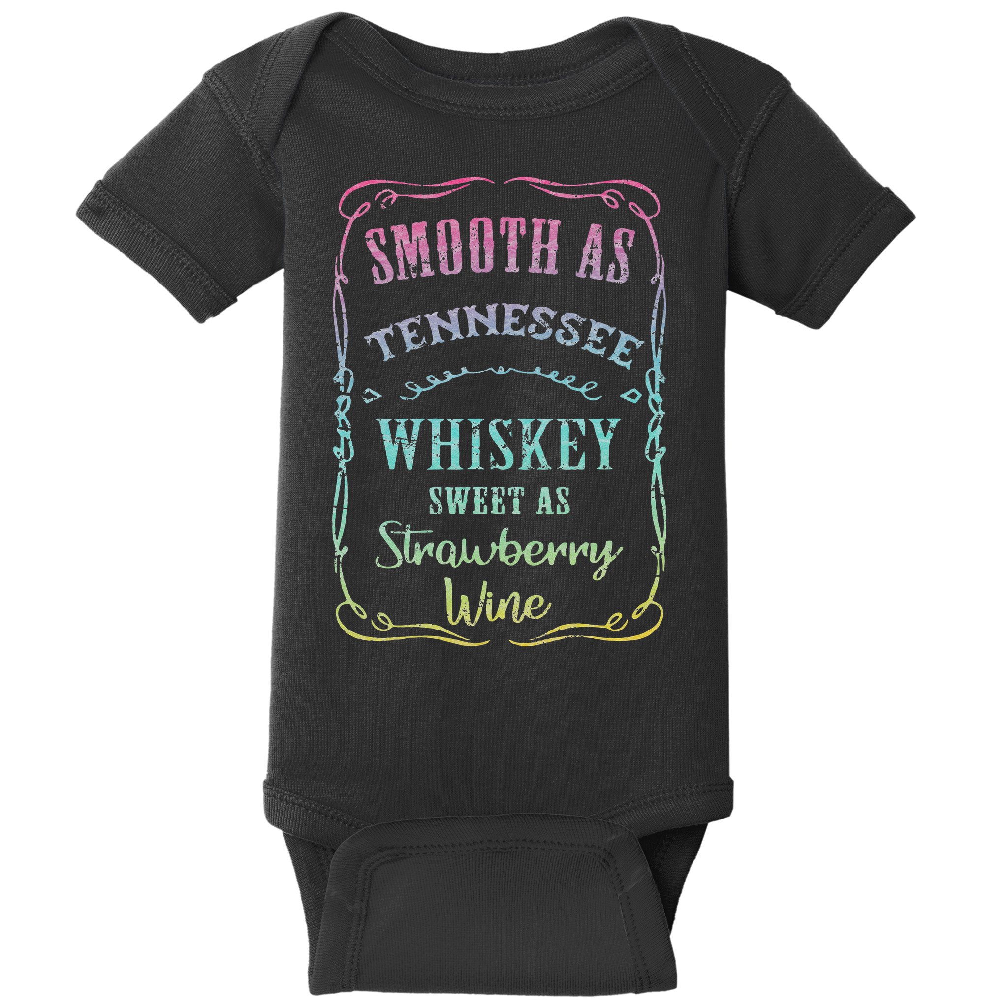 Smooth as Tennessee Whiskey Funny Humour Tee Vacation Baby Bodysuit