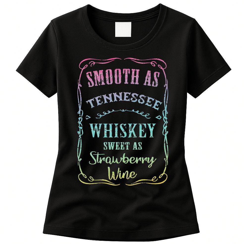 Smooth as Tennessee Whiskey Funny Humour Tee Vacation Womens T-Shirt