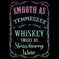 Smooth as Tennessee Whiskey Funny Humour Tee Vacation Women's V-Neck T-Shirt