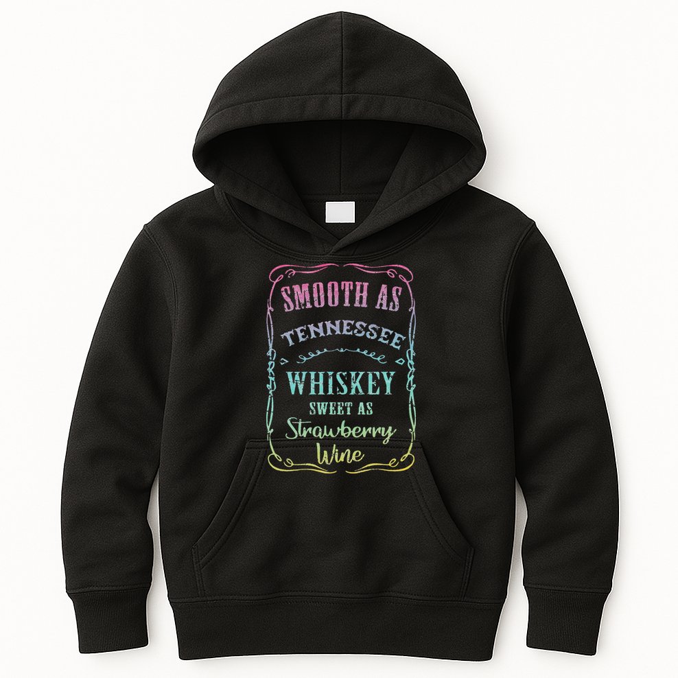 Smooth as Tennessee Whiskey Funny Humour Tee Vacation Kids Hoodie