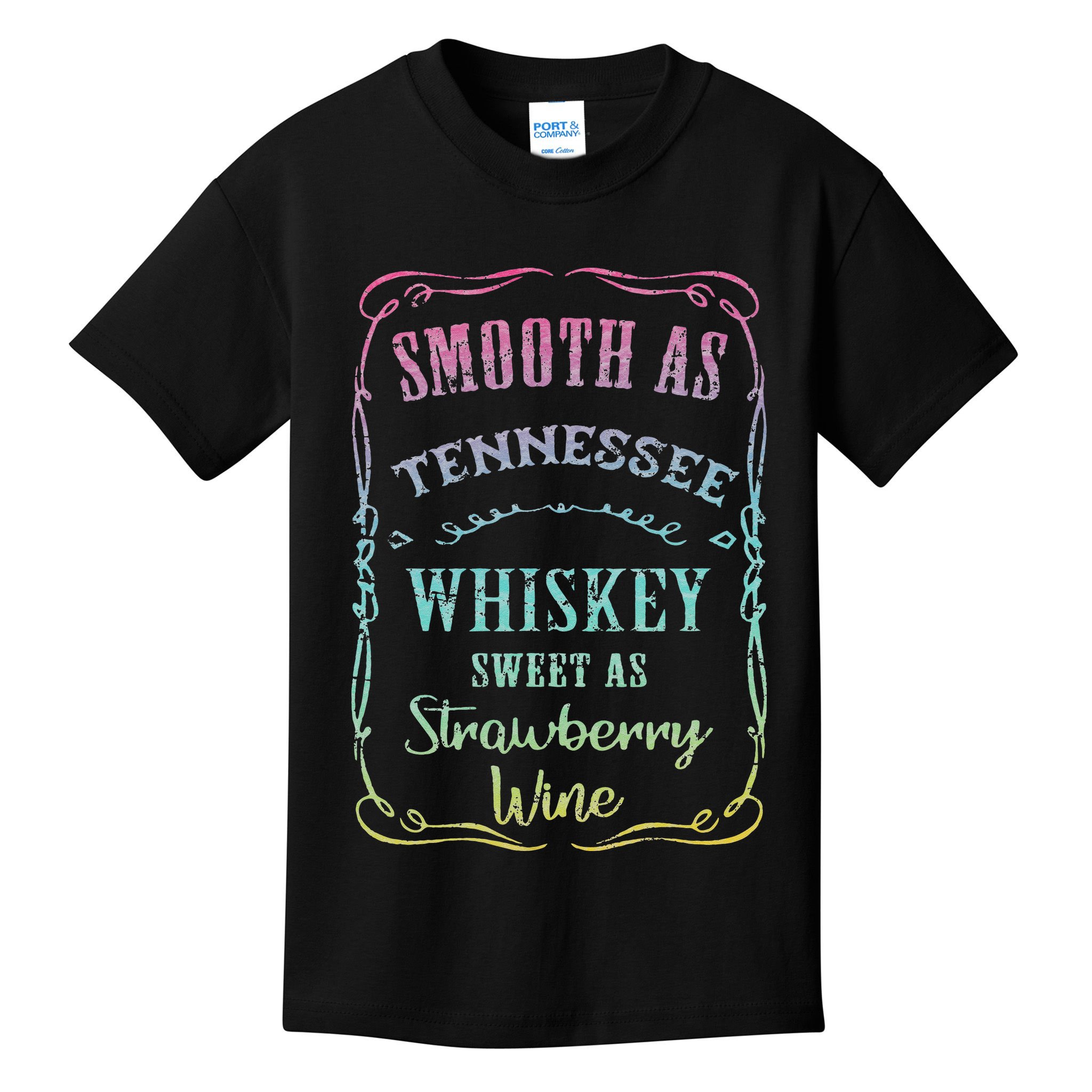 Smooth as Tennessee Whiskey Funny Humour Tee Vacation Kids T-Shirt