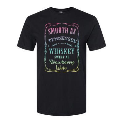 Smooth as Tennessee Whiskey Funny Humour Tee Vacation Softstyle CVC T-Shirt