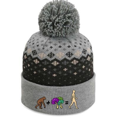 Stoned Ape Theory Psychedelic Magic Mushroom Monkey The Baniff Cuffed Pom Beanie