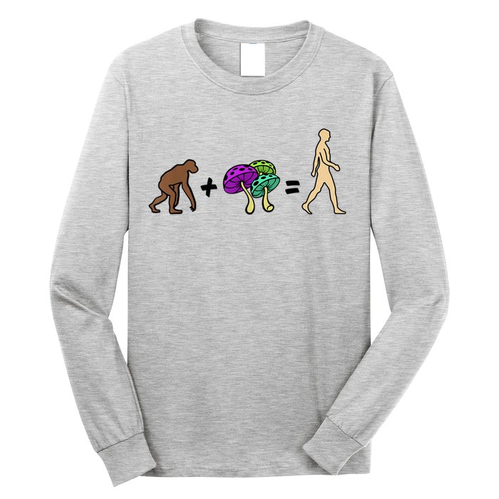 Stoned Ape Theory Psychedelic Magic Mushroom Monkey Long Sleeve Shirt