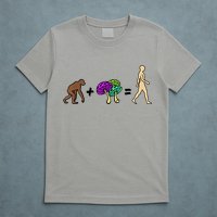 Stoned Ape Theory Psychedelic Magic Mushroom Monkey T-Shirt