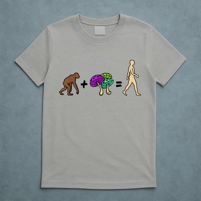 Stoned Ape Theory Psychedelic Magic Mushroom Monkey T-Shirt