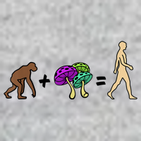Stoned Ape Theory Psychedelic Magic Mushroom Monkey T-Shirt
